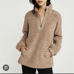 Abercrombie Sherpa Quarter Zip